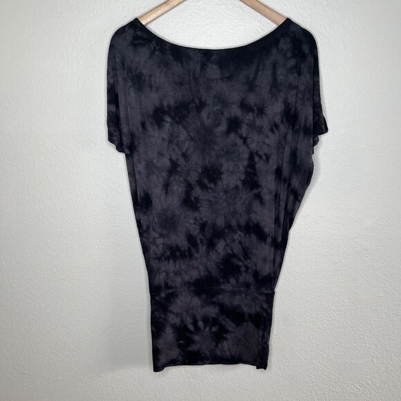 Affliction Black Premium Grunge Free Love Black Tie-Dye Tunic T-Shirt Dress XS - Picture 6 of 8